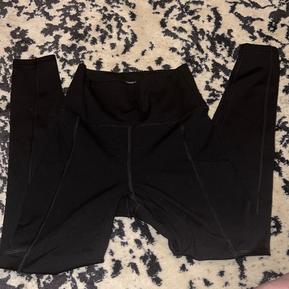 Small Black American Eagle leggings with Pockets